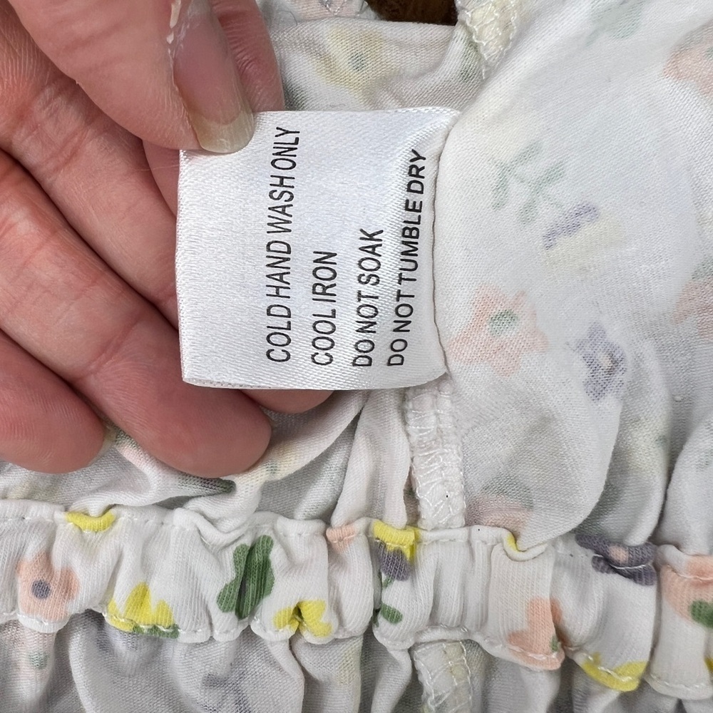 Princess Polly tie front floral crop top size 4 - Picture 5 of 5
